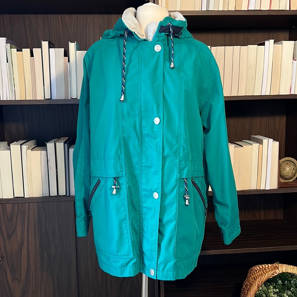 IZZI Vintage Lightweight Teal Windbreaker